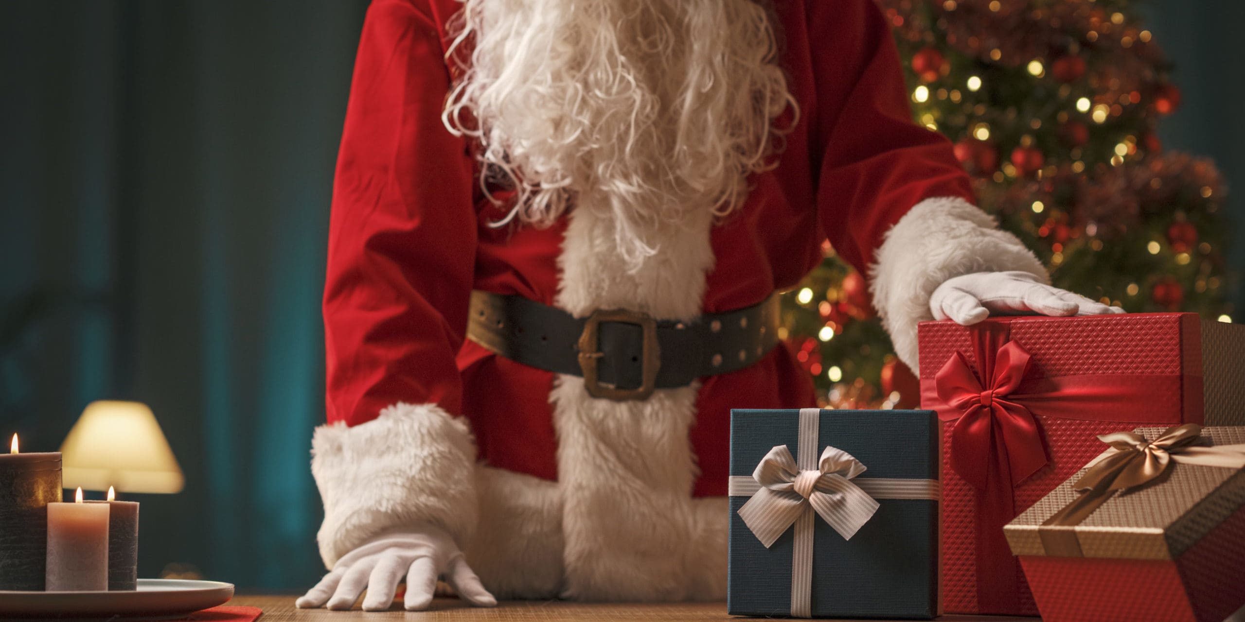 Santa Claus and Christmas gifts